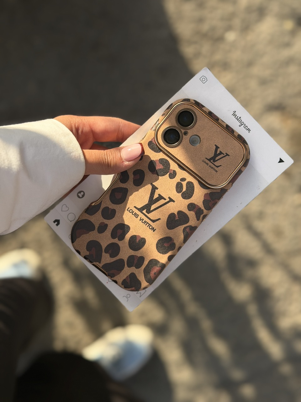 قاب  Louis Vuitton Leopard Golden
