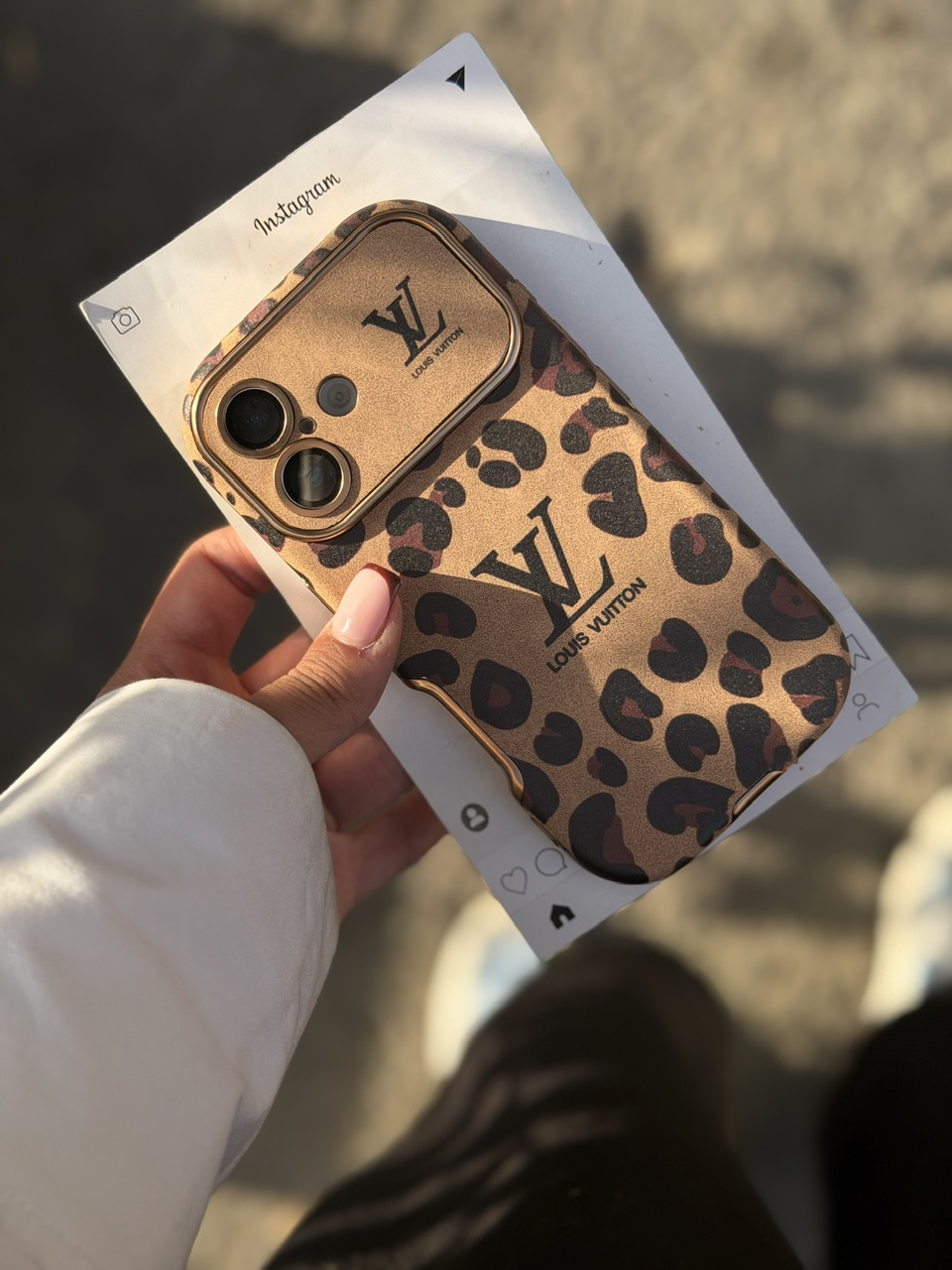 قاب  Louis Vuitton Leopard Golden