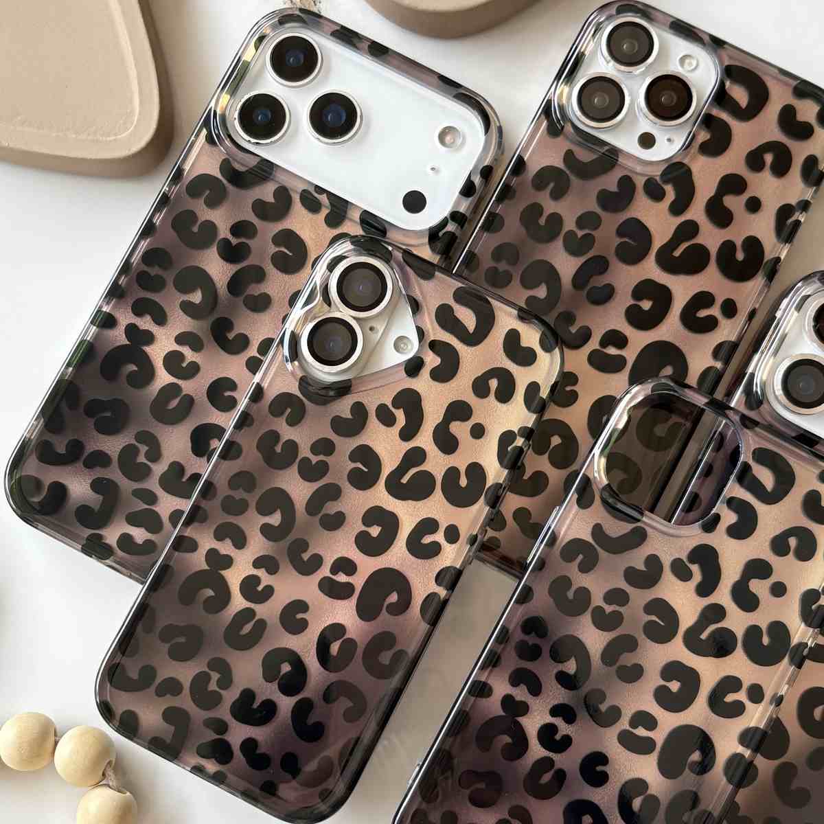 قاب براش پلنگی قهوه ای شاینی
