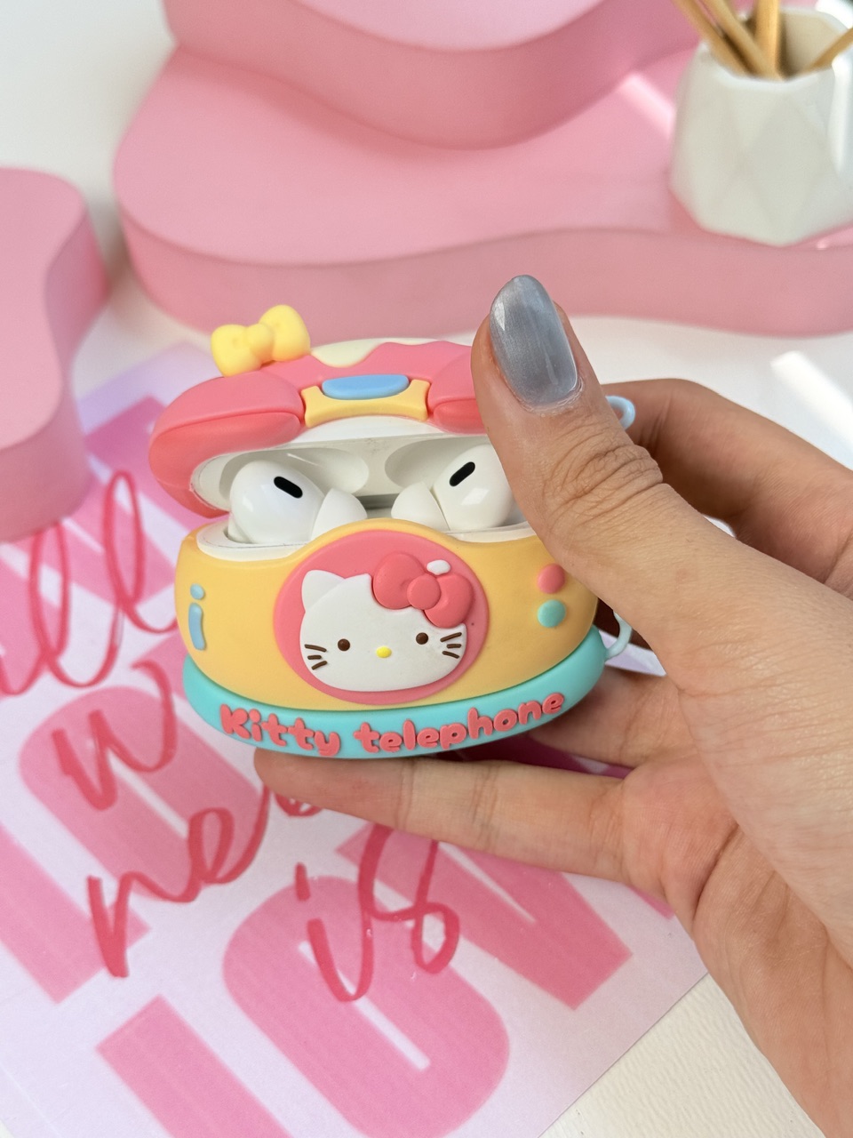 کاور ایرپاد سیلیکونی Kitty Telephone