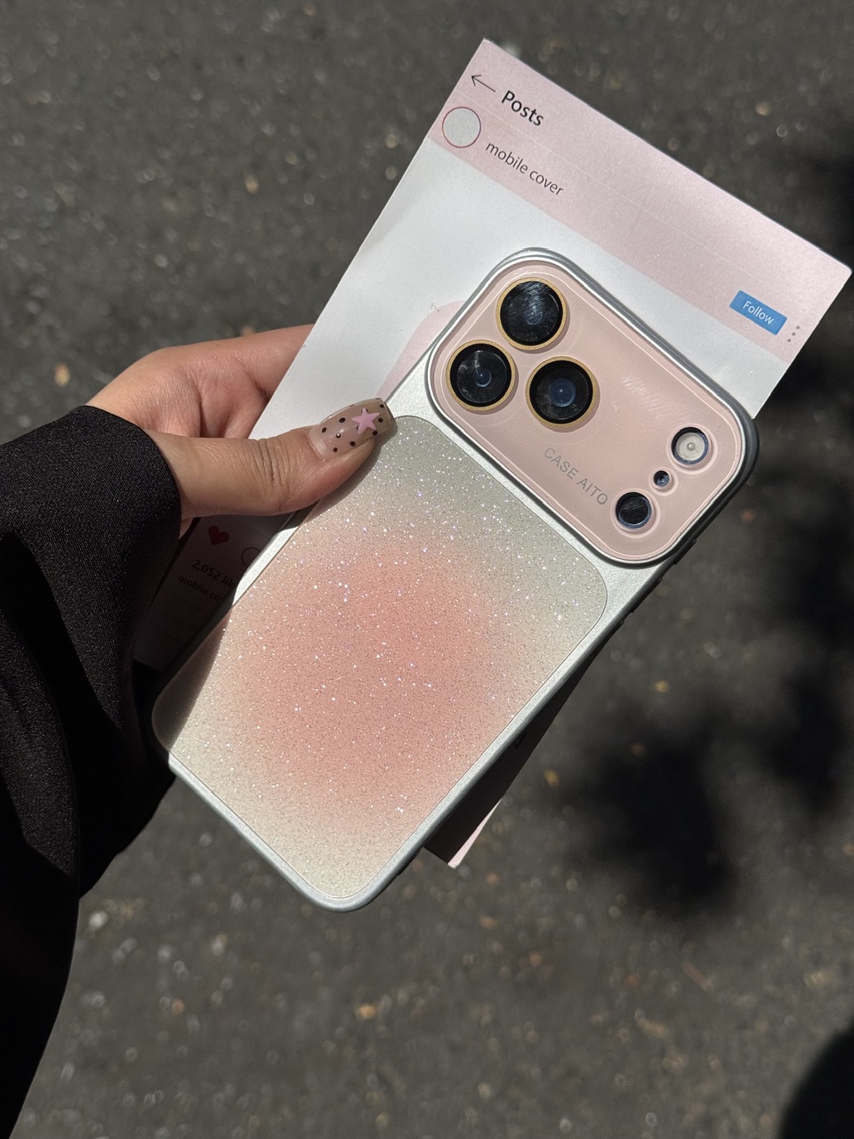 قاب Pink Shine Lens