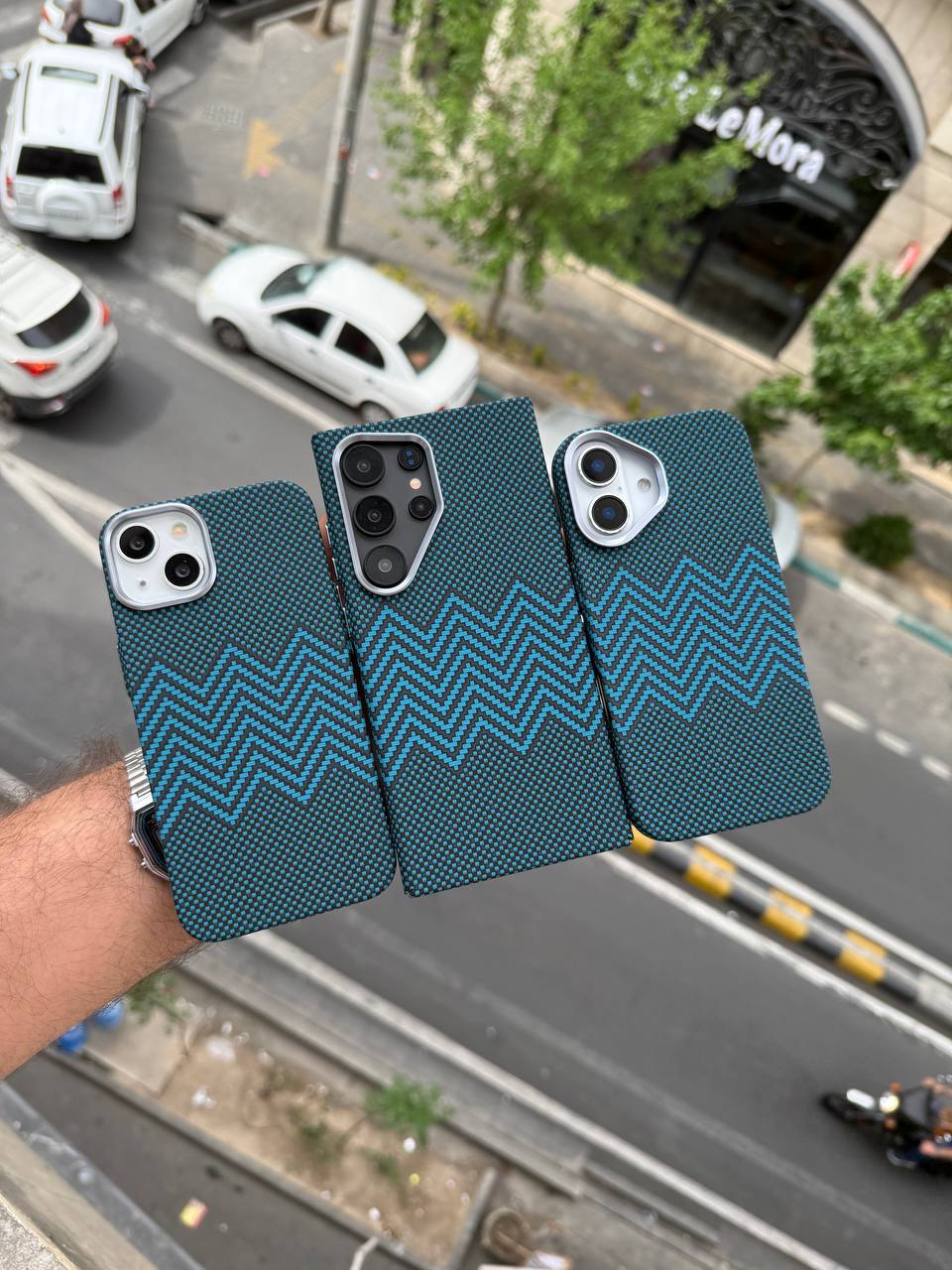 پی سی کربن مگسیف فیروزه ای