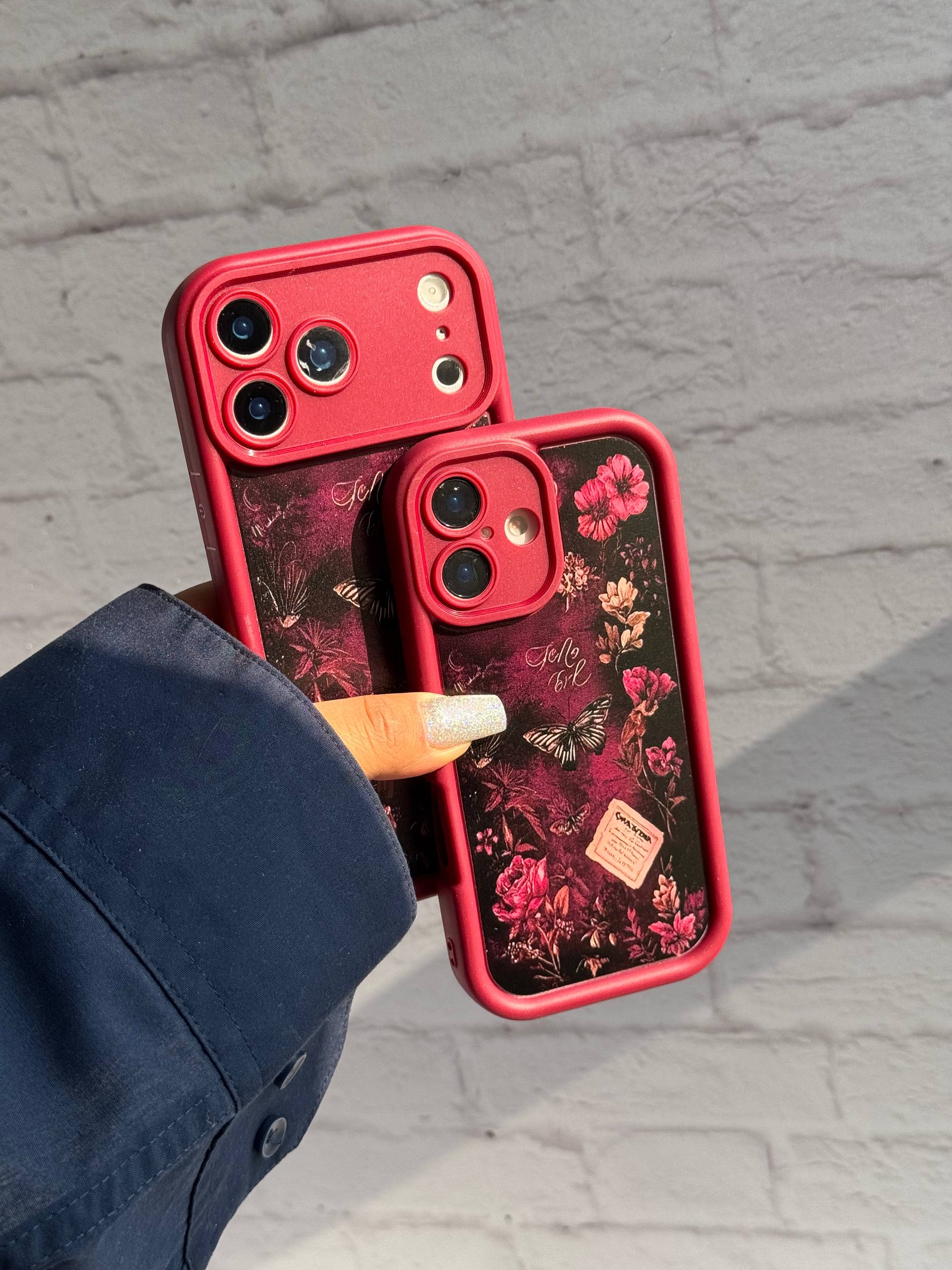 قاب سولید گل و پروانه