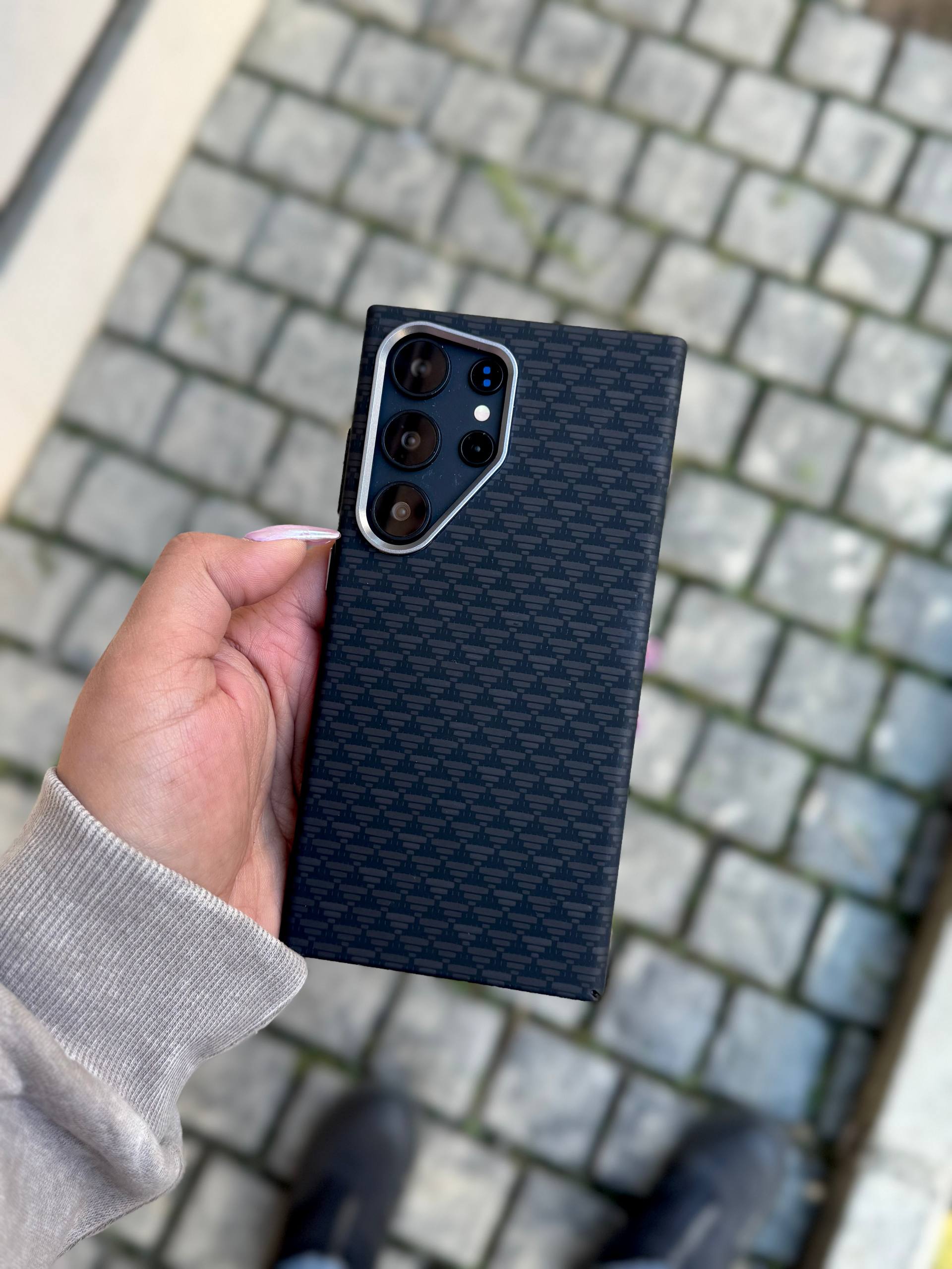 قاب کربن Carbon Black Texture آیفون