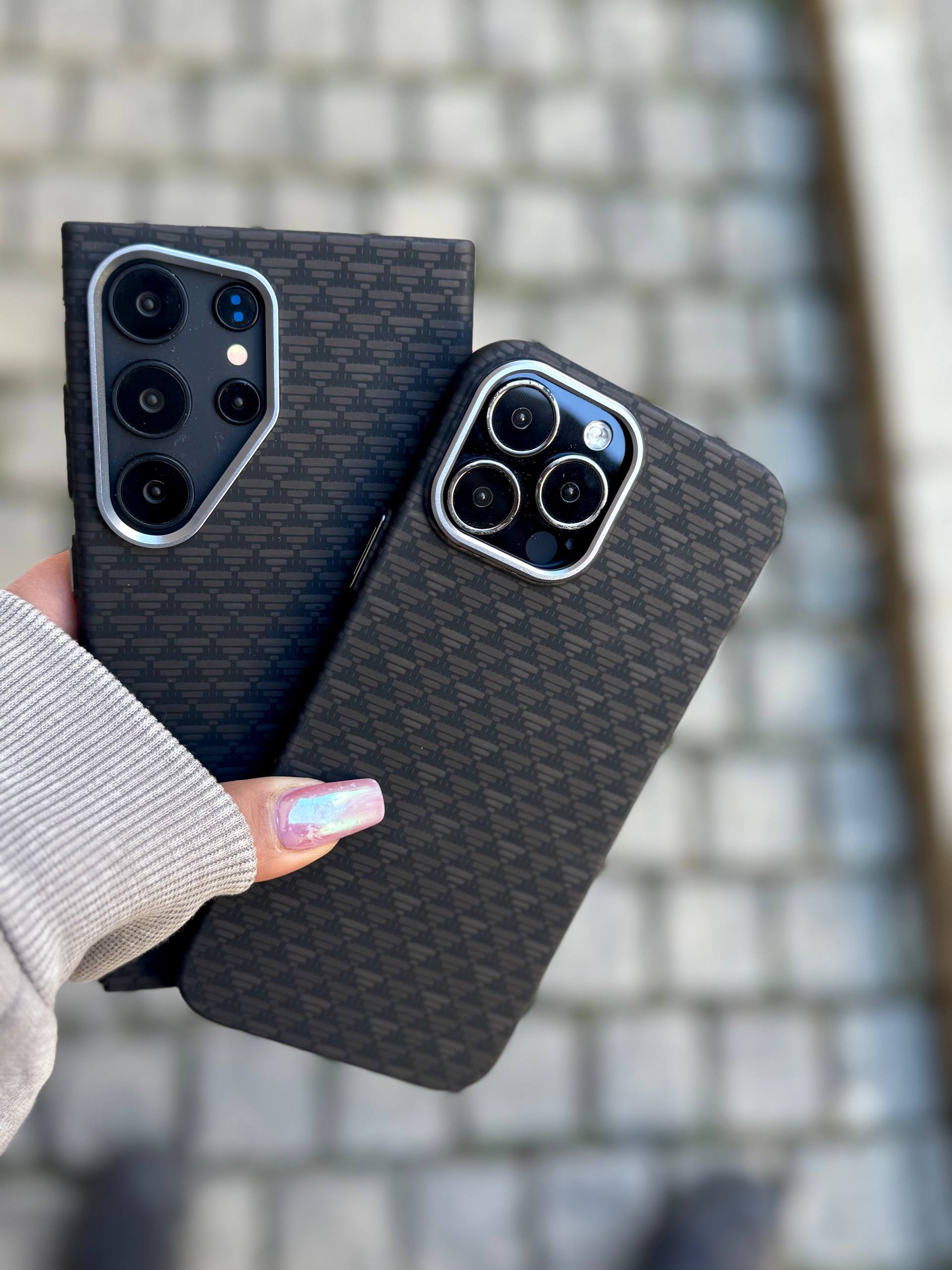 قاب کربن Carbon Black Texture آیفون