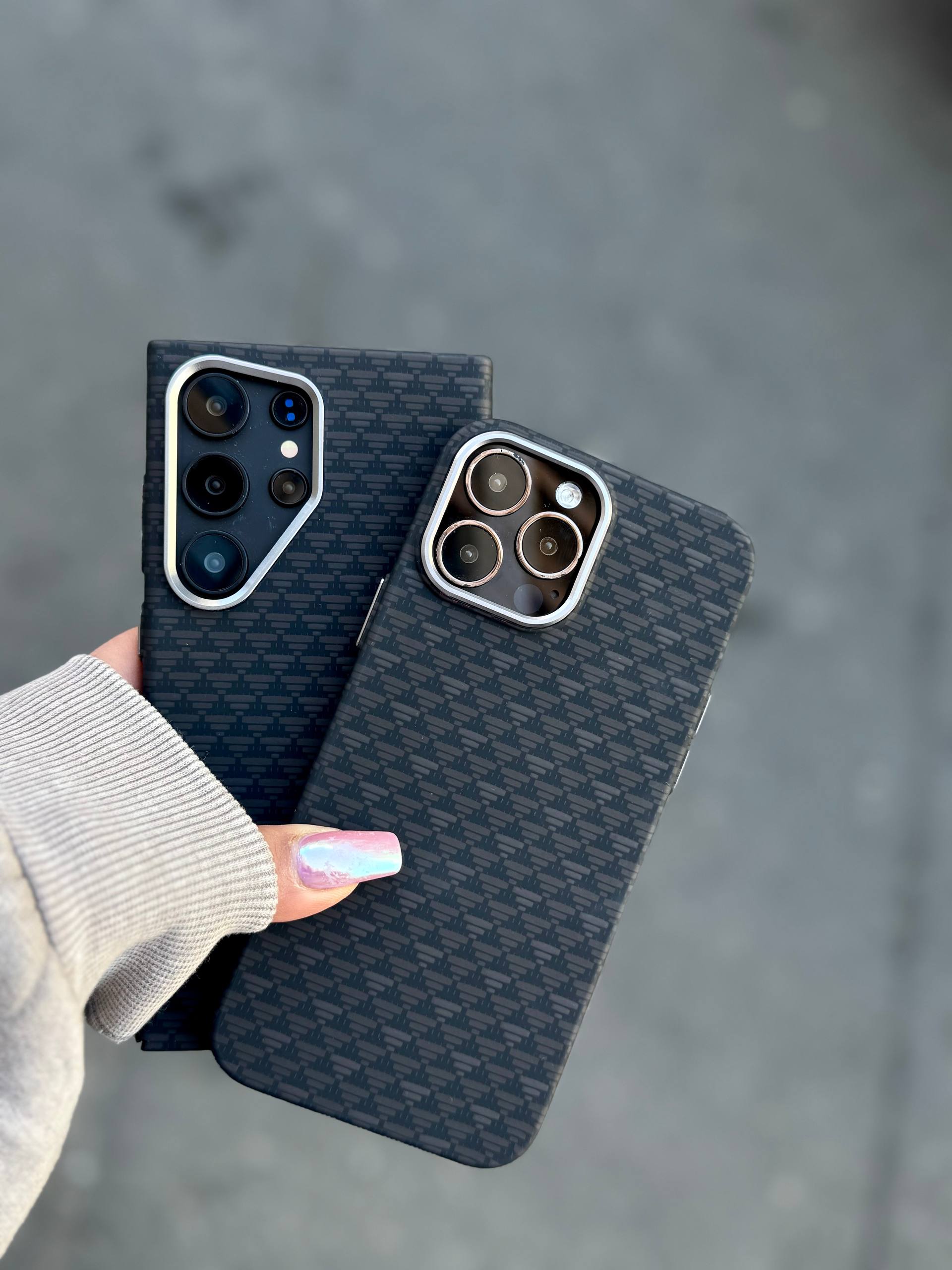 قاب کربن Carbon Black Texture آیفون