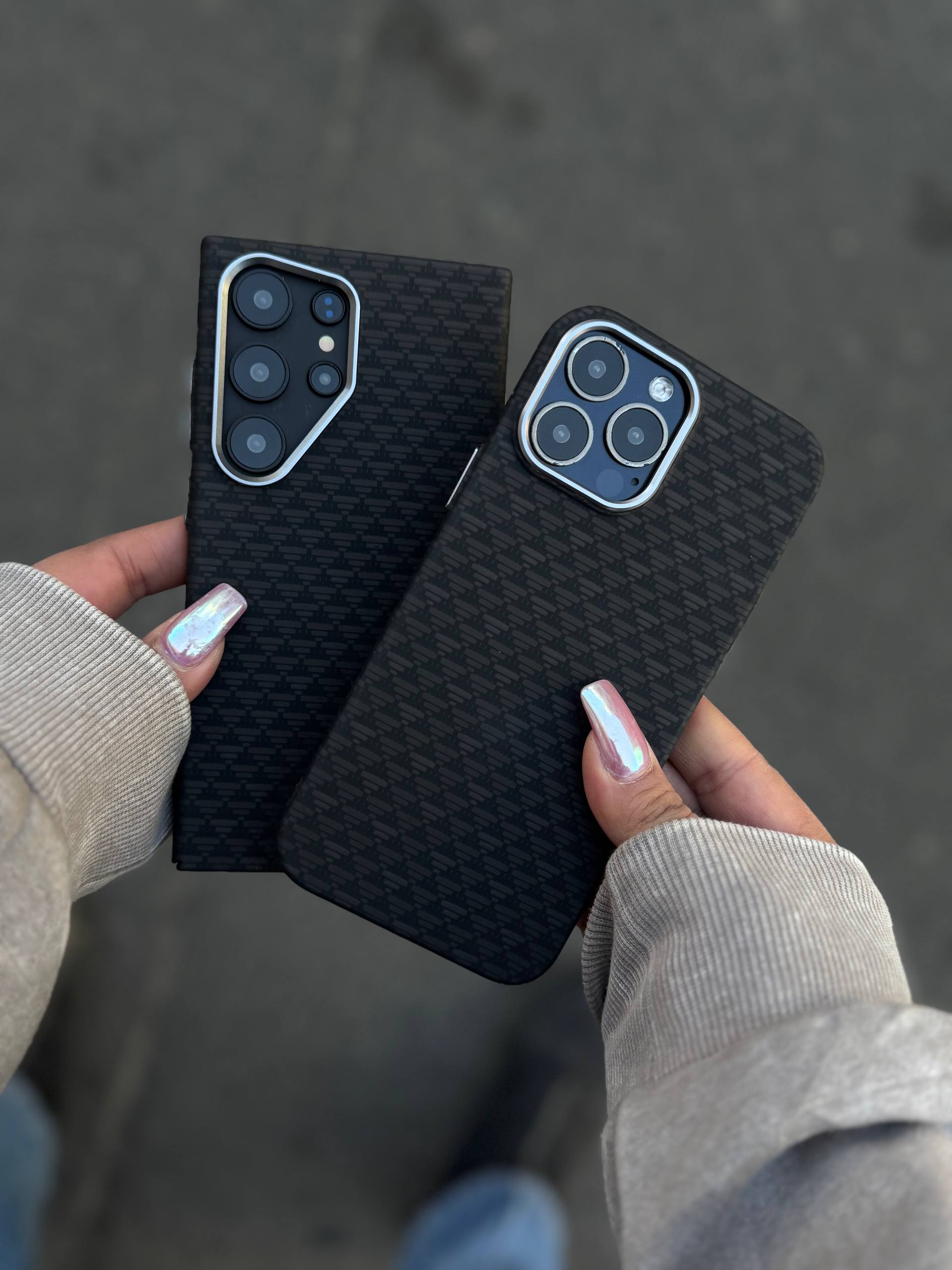 قاب کربن Carbon Black Texture آیفون