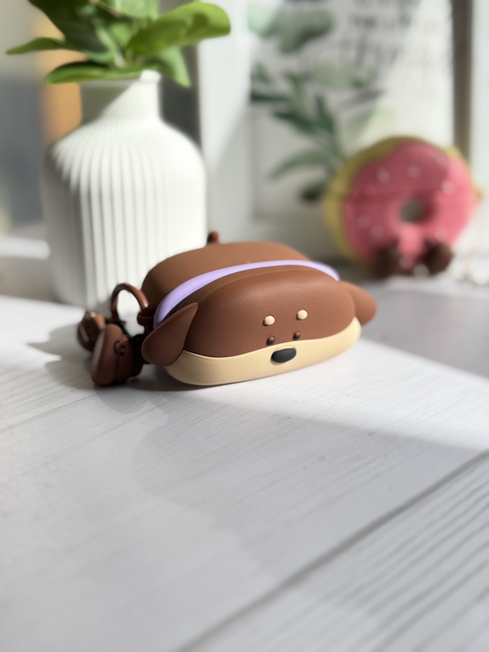 کاور ایرپاد Cartoon Puppy سیلیکونی با آویز