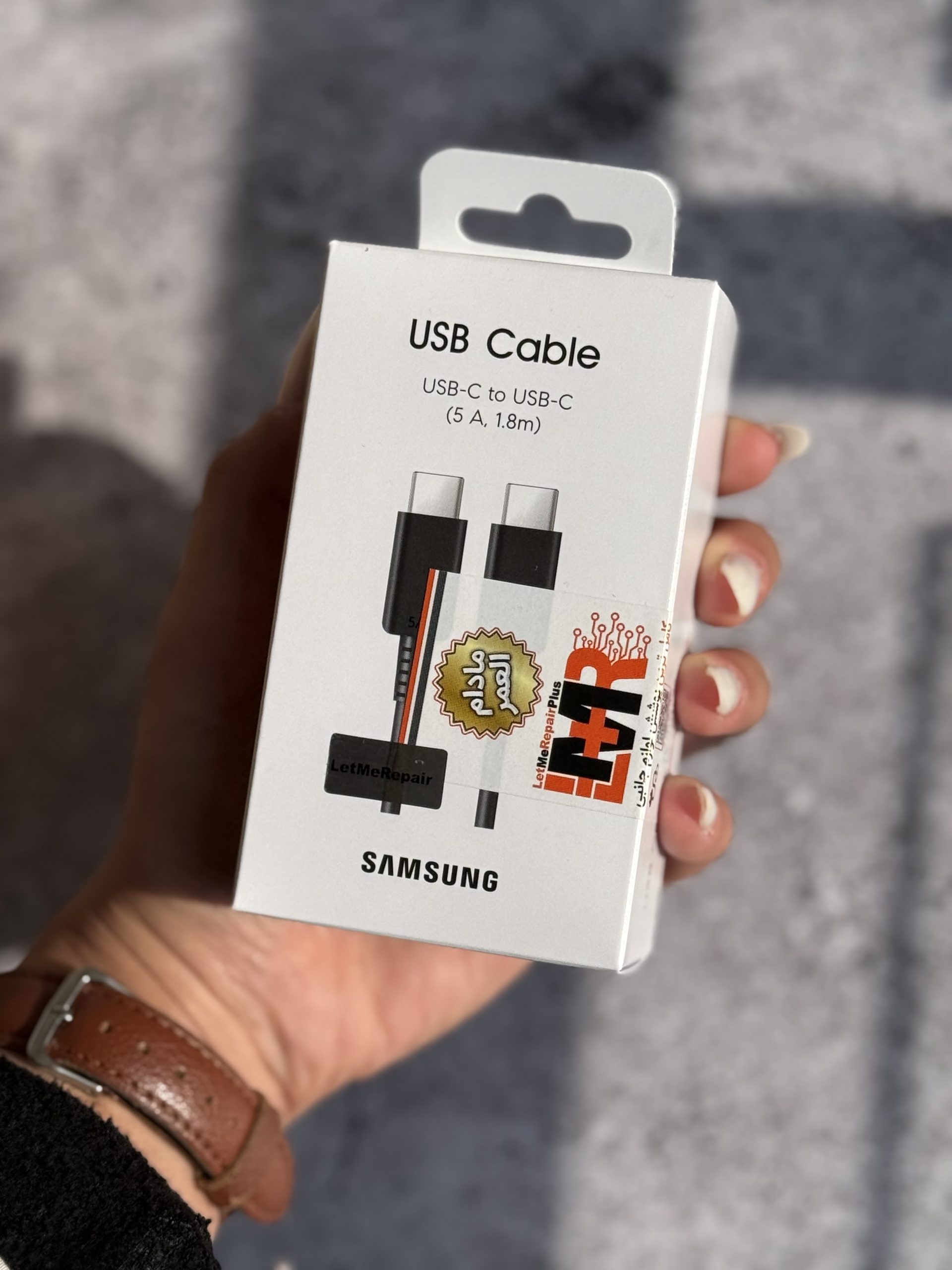 کابل USB-C To USB-C سامسونگ 1.8 متر 5 آمپر با گارانتی مادام العمر