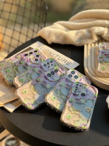 قاب گل آبرنگی آیفون و سامسونگ و شیائومی
