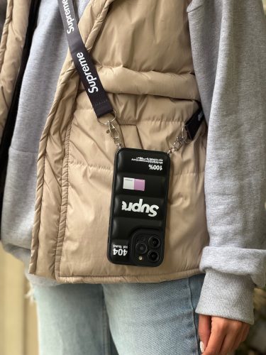 قاب پافر Supreme با بند آیفون ، سامسونگ ، شیائومی