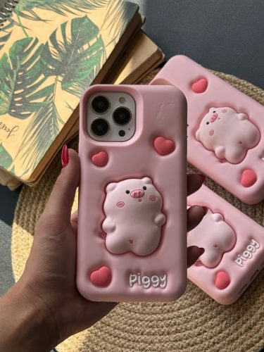 قاب Piggy سیلیکونی برجسته