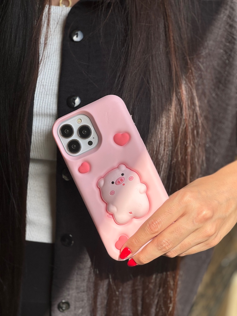 قاب Piggy سیلیکونی برجسته