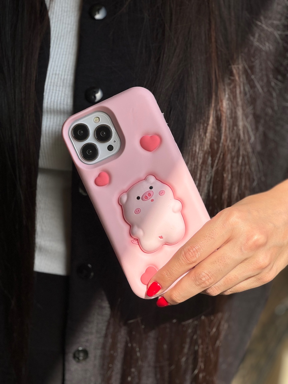 قاب Piggy سیلیکونی برجسته