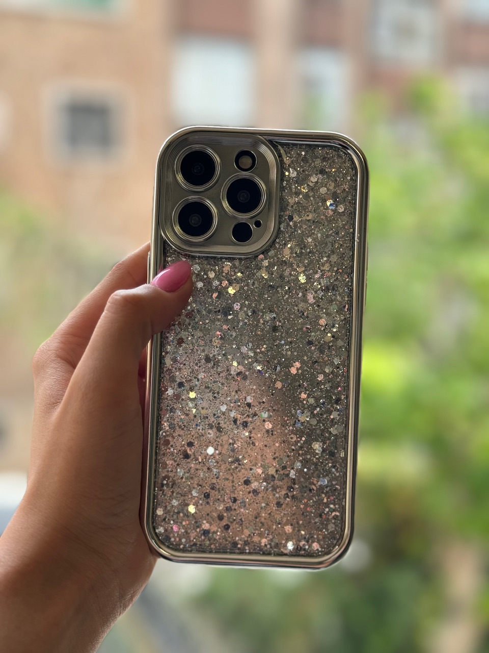 قاب Silver Glitter