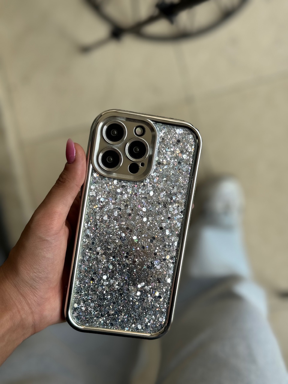 قاب Silver Glitter