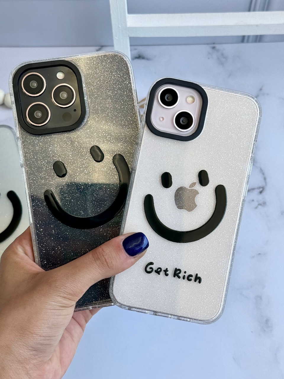 قاب Smile اکلیلی شفاف آیفونی