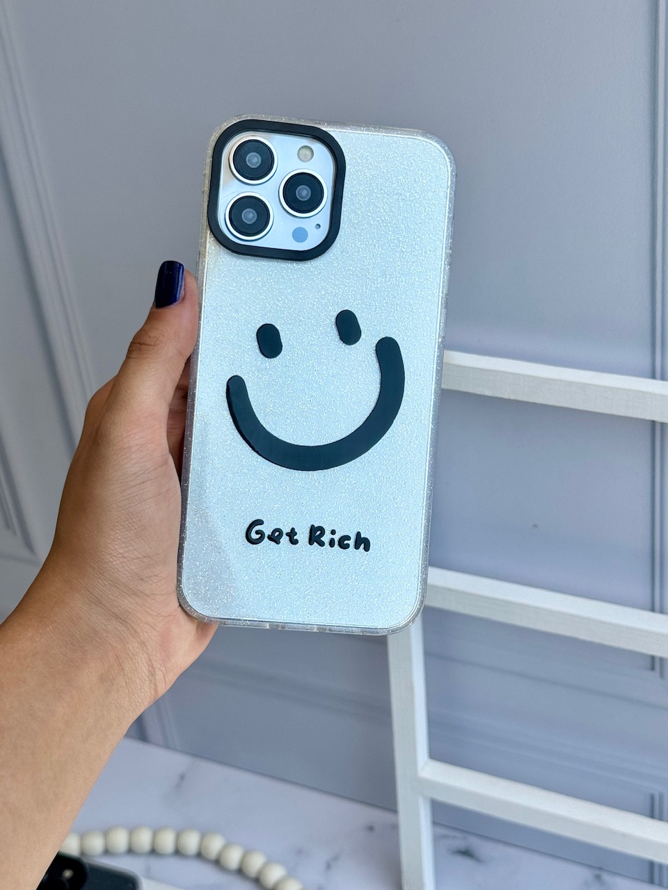 قاب Smile اکلیلی شفاف آیفونی
