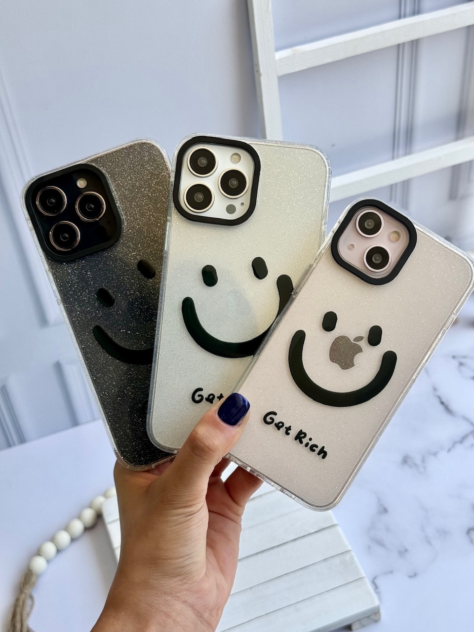 قاب Smile اکلیلی شفاف آیفونی