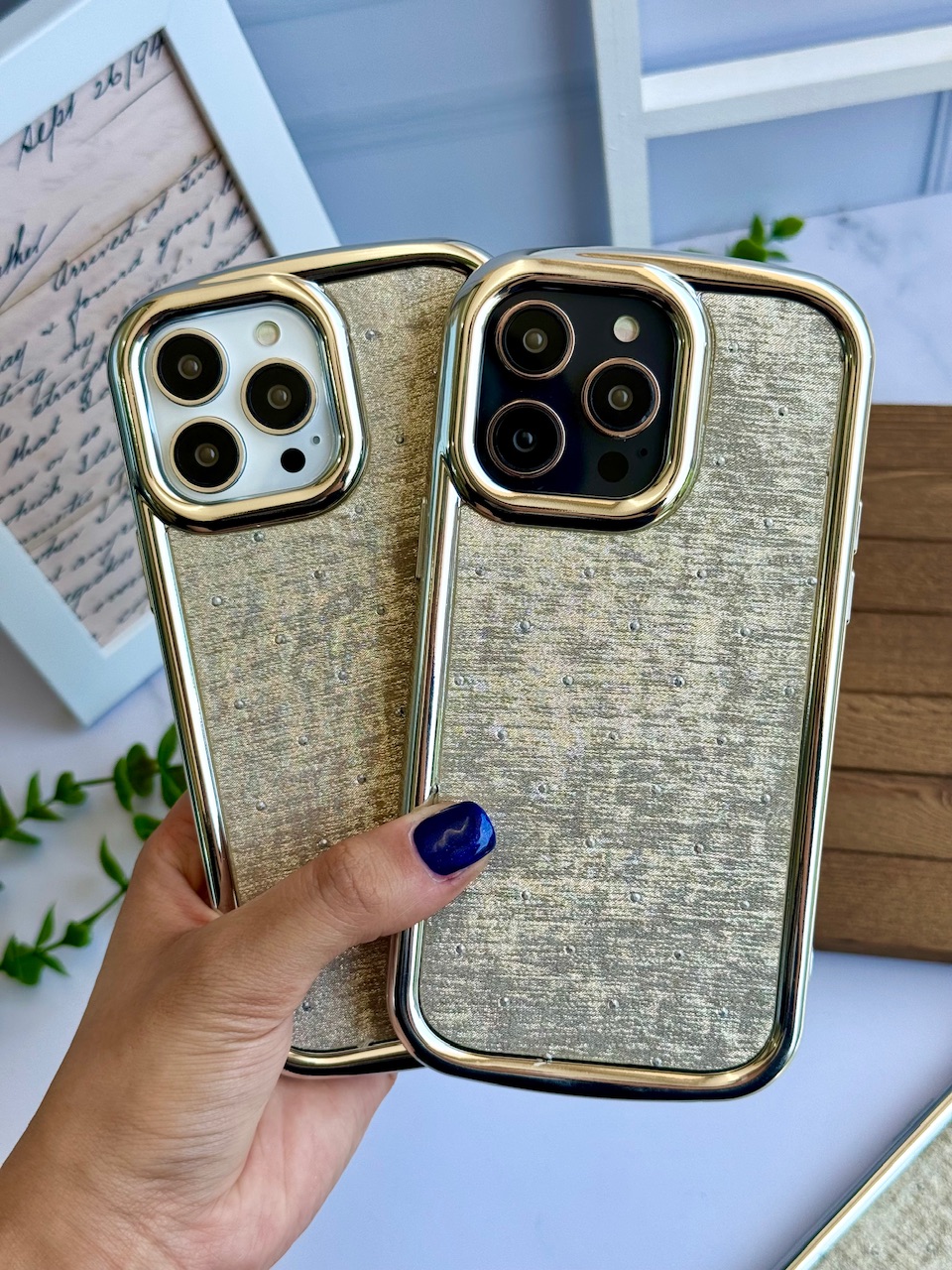 قاب پارچه ای بژ