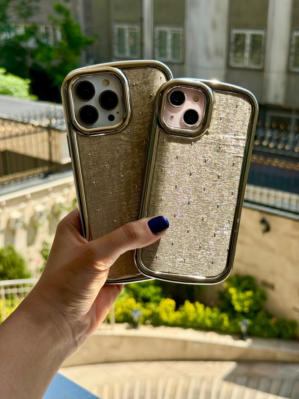 قاب پارچه ای بژ