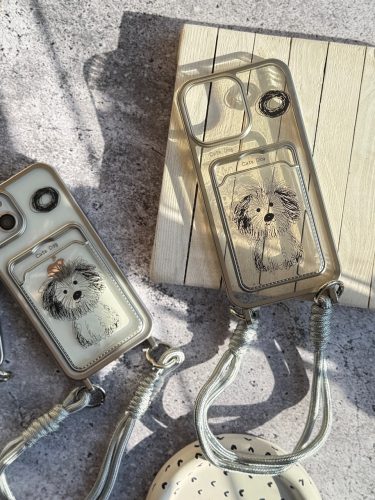 قاب Cute Dog جاکارتی با بند دستی