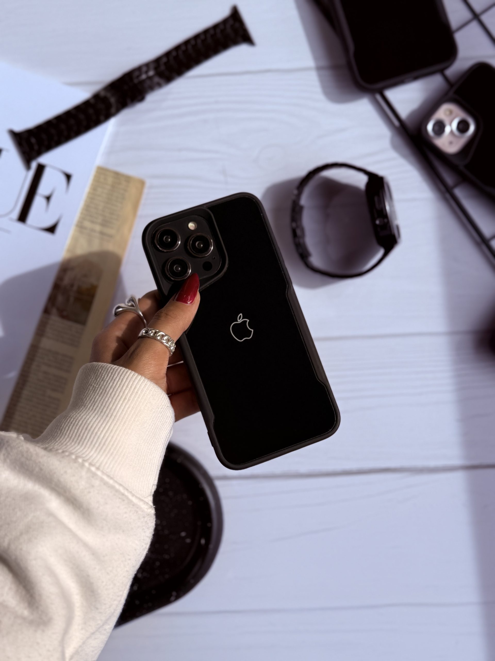 قاب Apple Glossy Black
