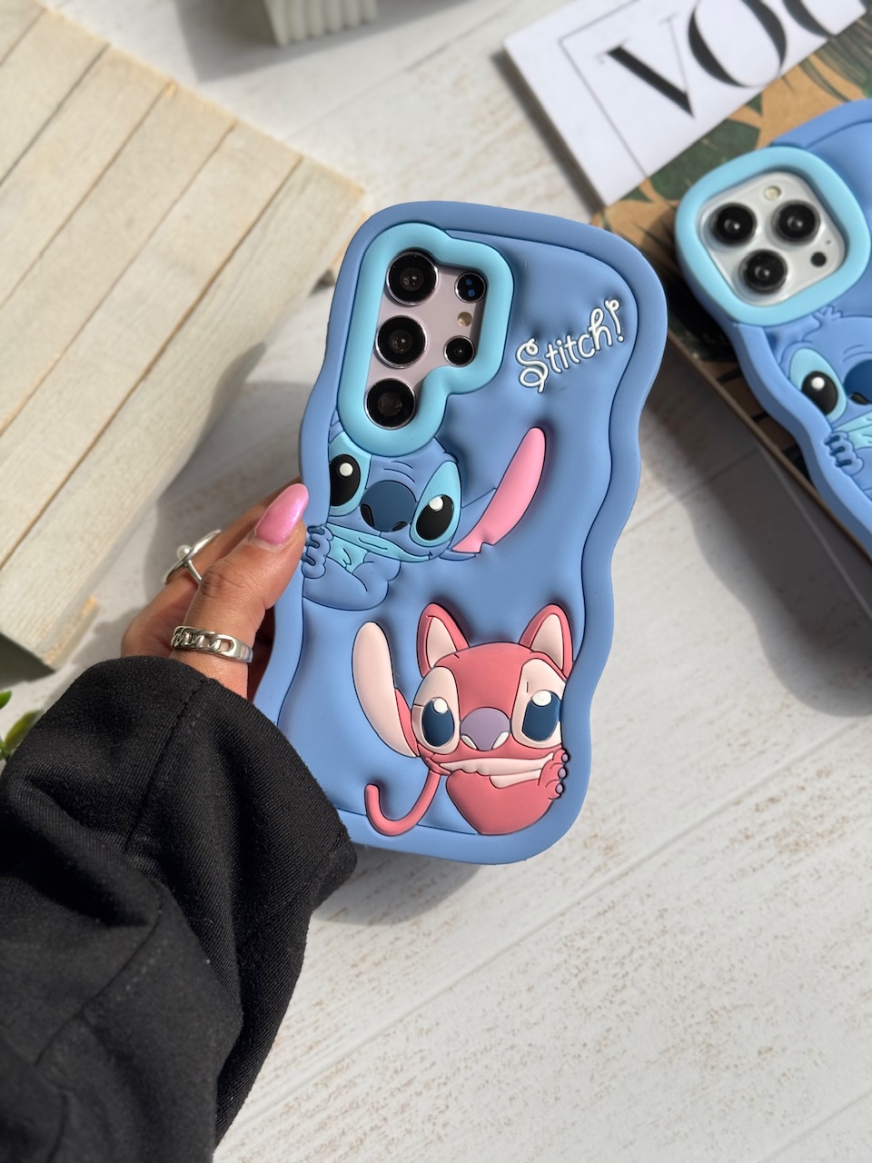 قاب سیلیکونی Stitch Couple