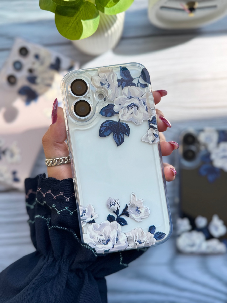 قاب White Rose آیفون ، سامسونگ ، شیائومی