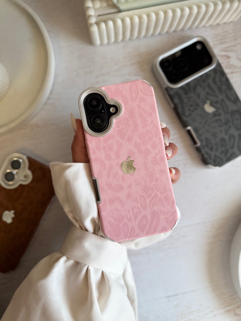 قاب Leopard Luxe (Brown , Pink , Black)