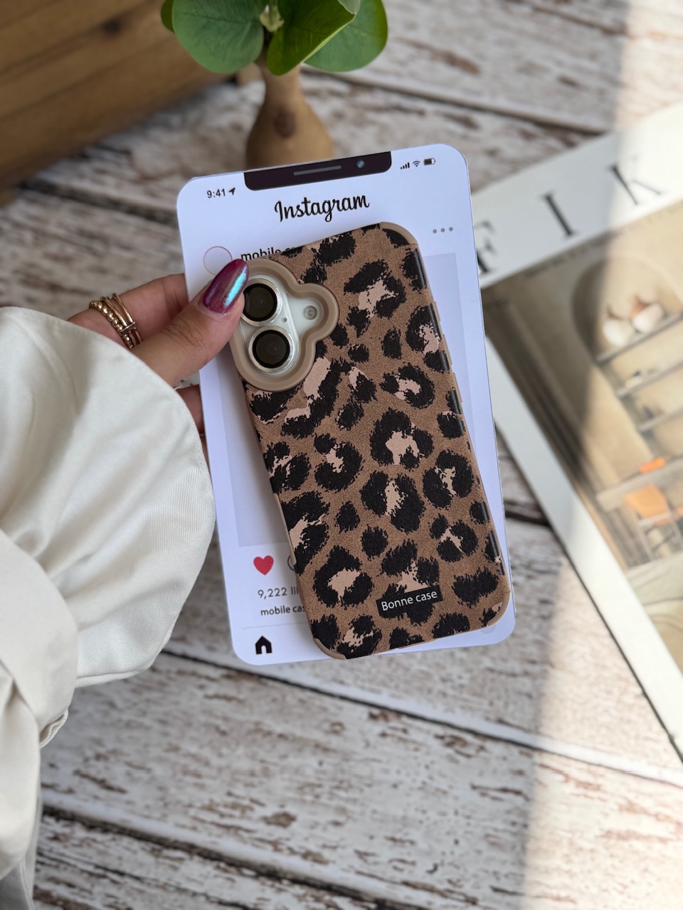 قاب پلنگی قهوه ای Bonne Case آیفون