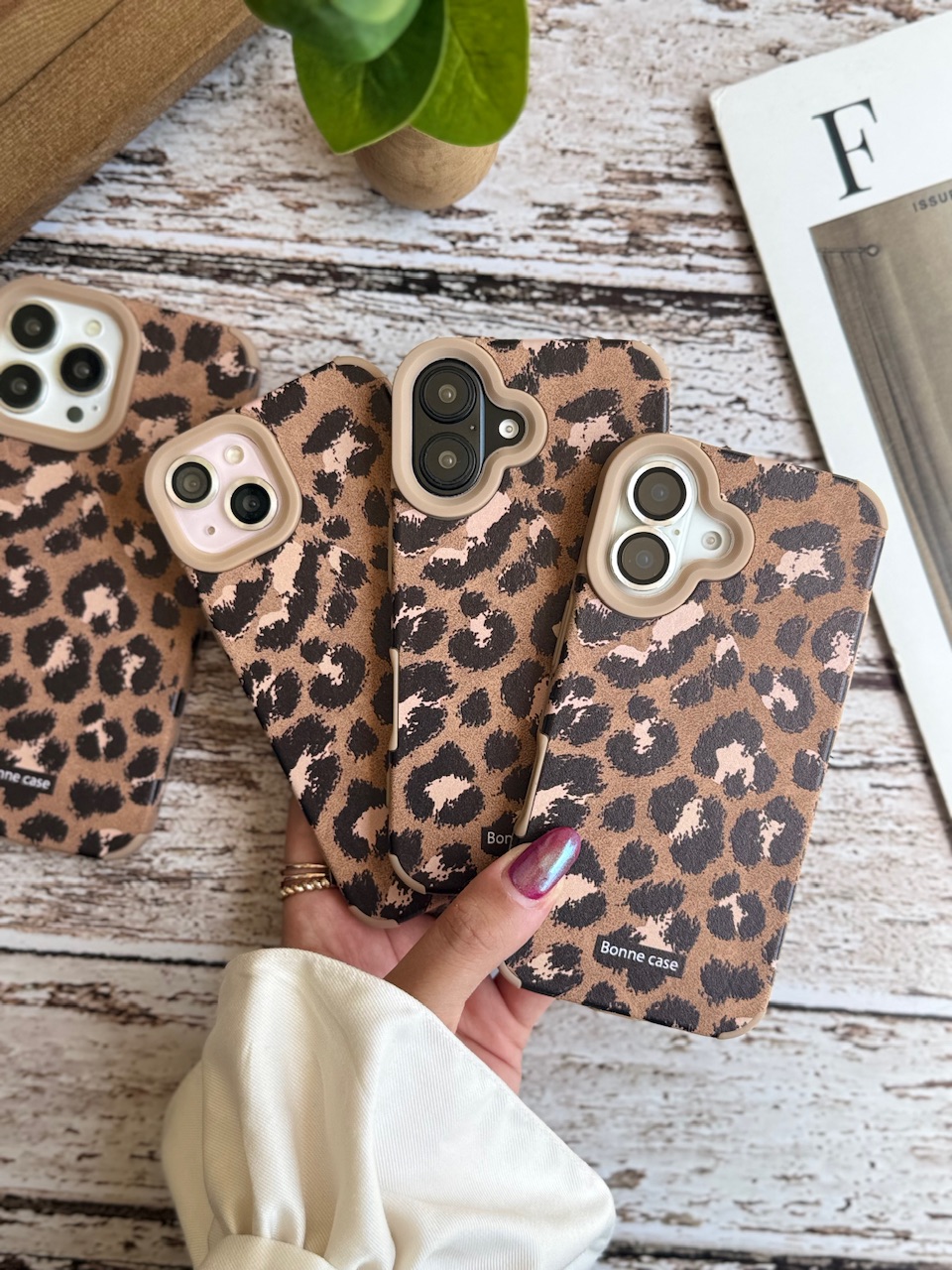 قاب پلنگی قهوه ای Bonne Case آیفون
