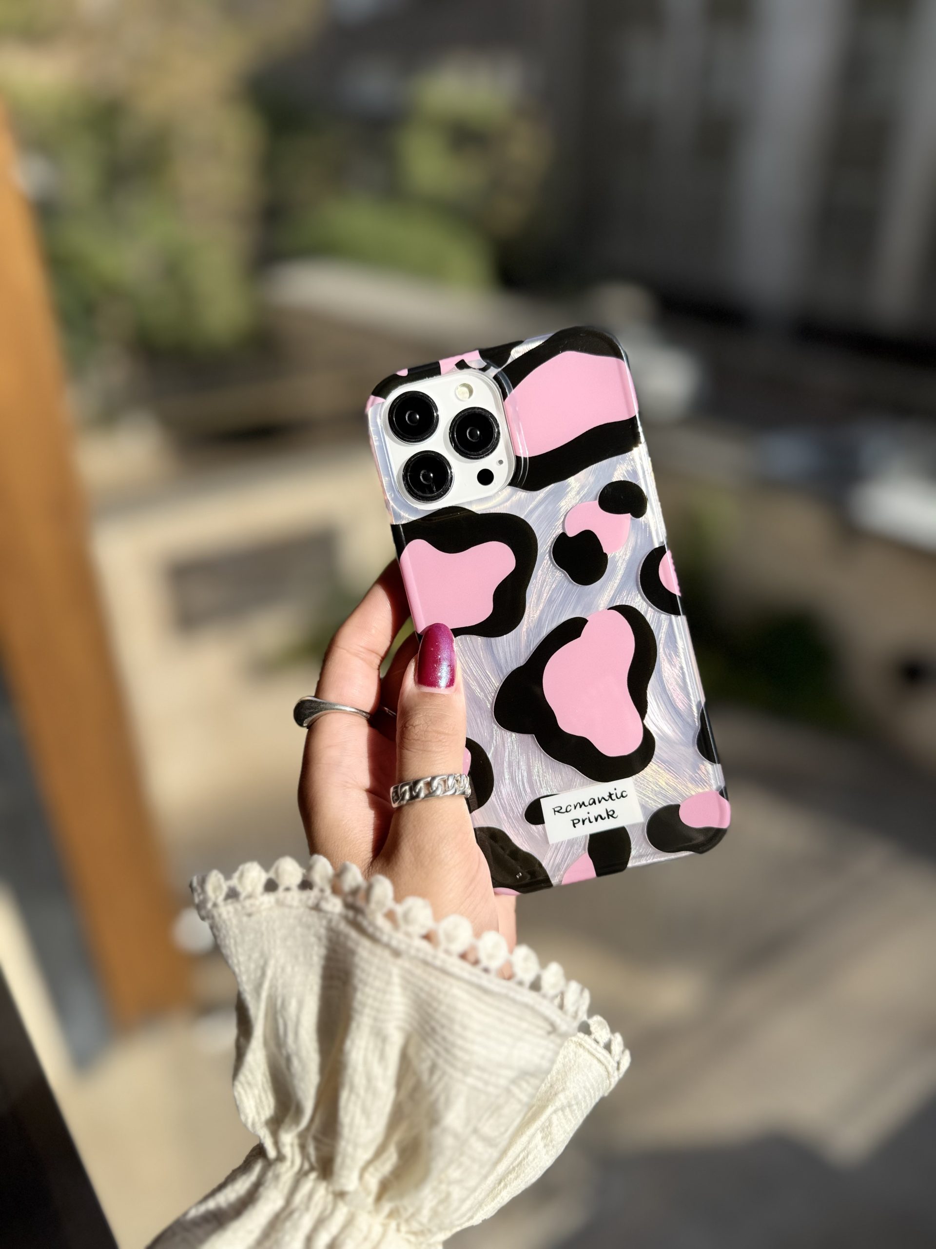 قاب پلنگی Romantic Pink آیفونی