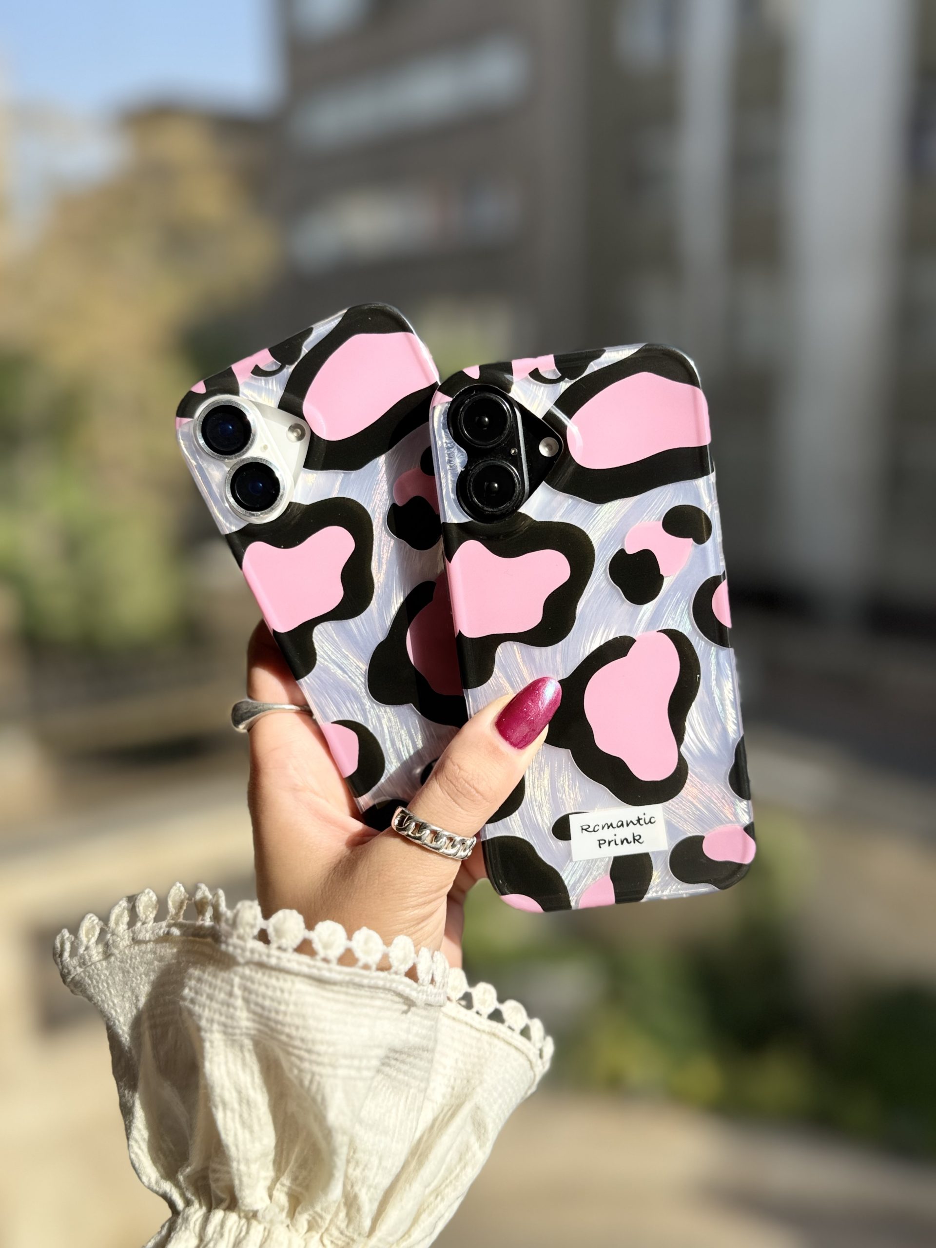 قاب پلنگی Romantic Pink آیفونی