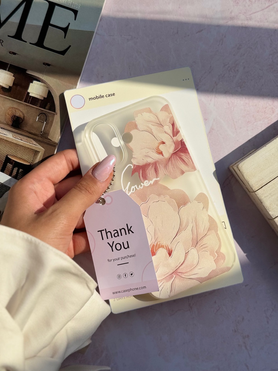 قاب Peony Flower