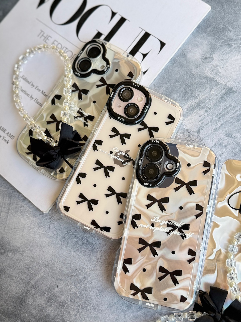 قاب Cute Bow Tie با آویز