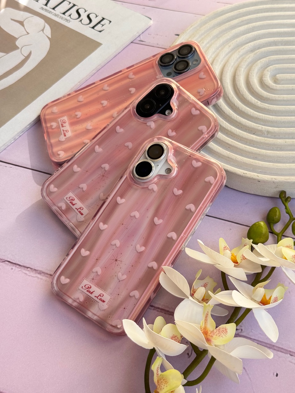 قاب قلب لیزری Pink Love