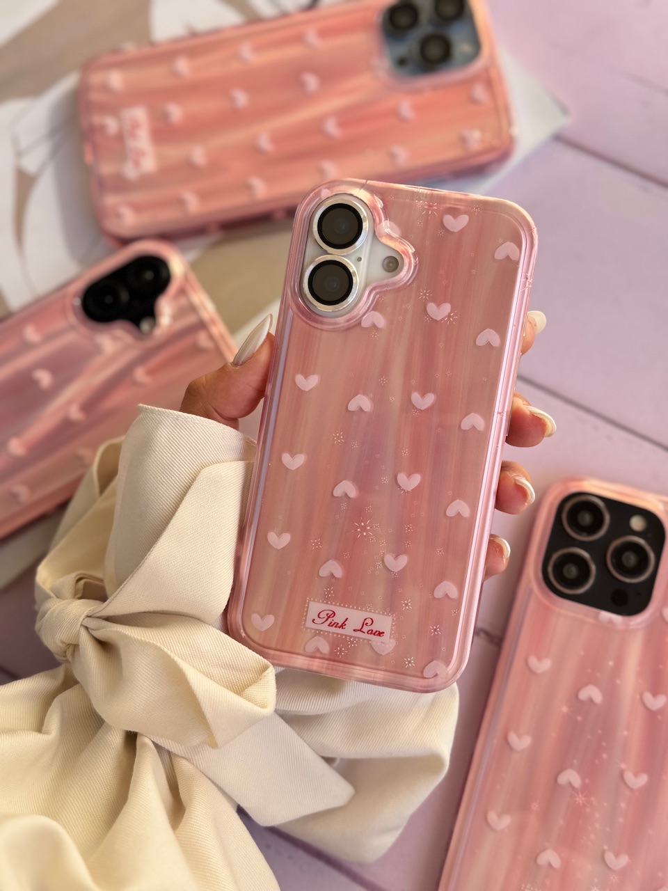 قاب قلب لیزری Pink Love