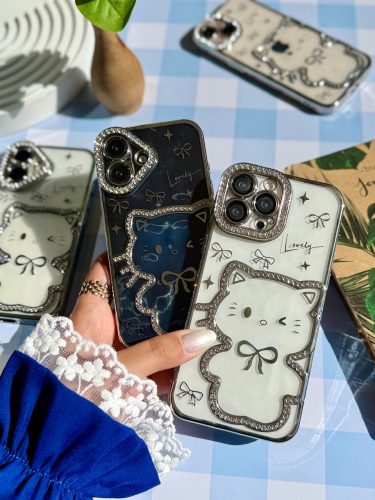 قاب Hello Kitty نگینی