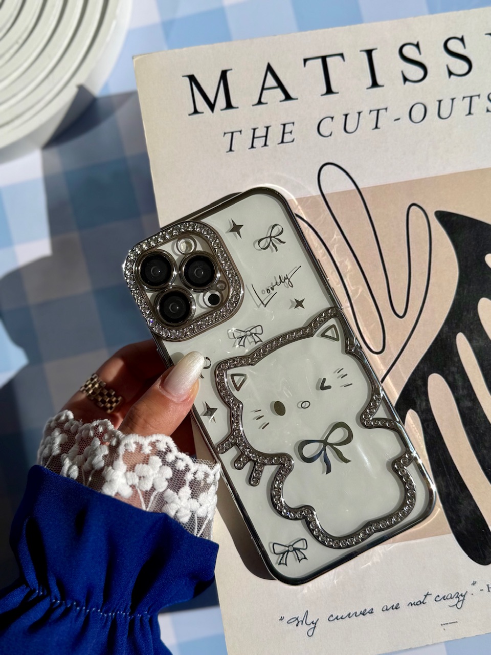 قاب Hello Kitty نگینی