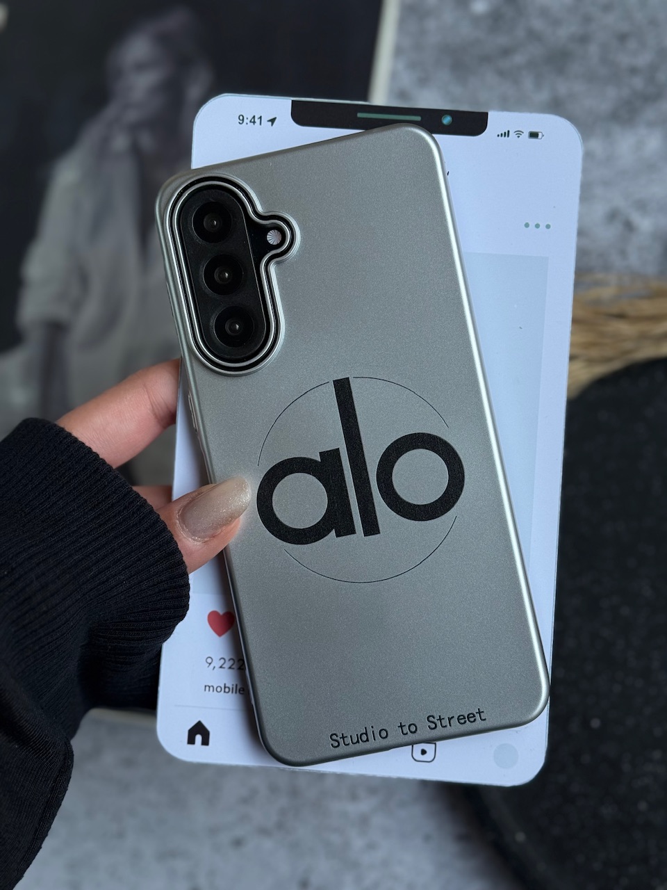 قاب Silver alo آیفون و سامسونگ