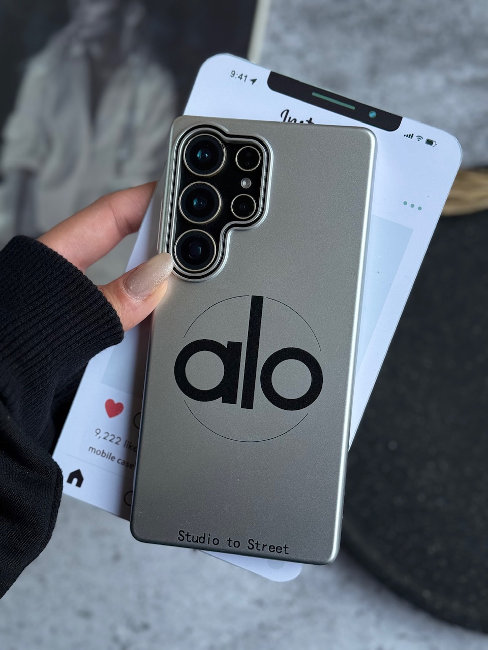 قاب Silver alo آیفون و سامسونگ